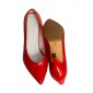 Pantofi Stiletto Rosii din Piele Naturala Model LPF417