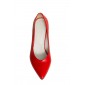 Pantofi Stiletto Rosii din Piele Naturala Model LPF417