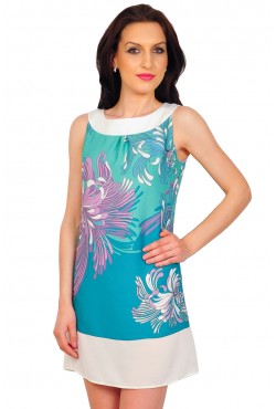 Rochie verde RVL Wear Flowers...Be a Flower